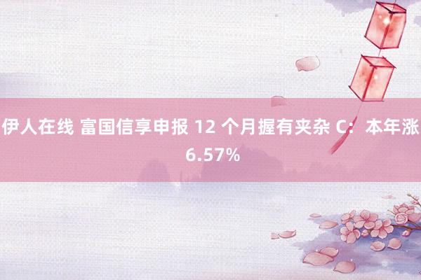 伊人在线 富国信享申报 12 个月握有夹杂 C：本年涨 6.57%