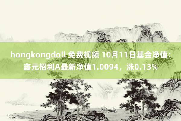 hongkongdoll 免费视频 10月11日基金净值：鑫元招利A最新净值1.0094，涨0.13%