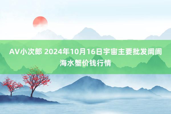 AV小次郎 2024年10月16日宇宙主要批发阛阓海水蟹价钱行情