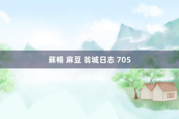 蘇暢 麻豆 翁城日志 705