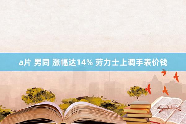 a片 男同 涨幅达14% 劳力士上调手表价钱