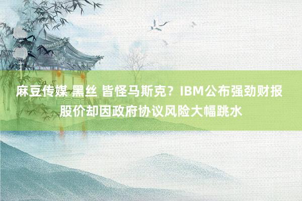 麻豆传媒 黑丝 皆怪马斯克？IBM公布强劲财报 股价却因政府协议风险大幅跳水